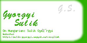 gyorgyi sulik business card